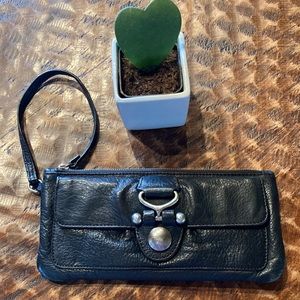 Leather wrist wallet